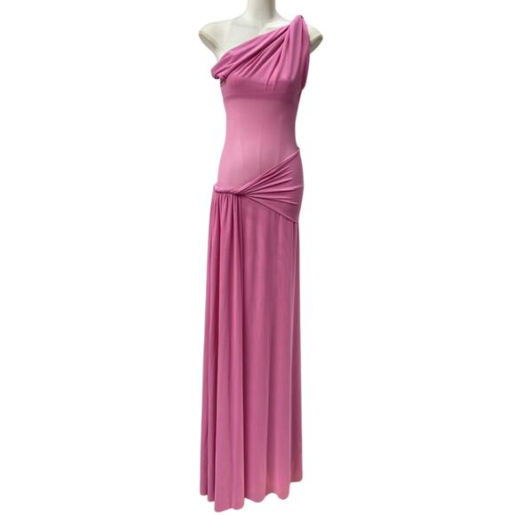 Misha THE 'SISAL' MESH DRESS Orchid Pink L - Picture 9 of 12